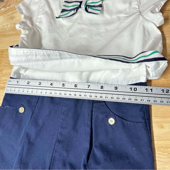 Janie and Jack Sail Away Nautical Navy Romper Size 4 - Picture 8 of 10